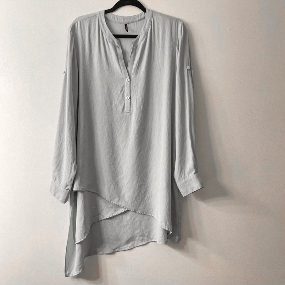 Stella Carakasi Asymmetrical Tunic Top Blue Size M